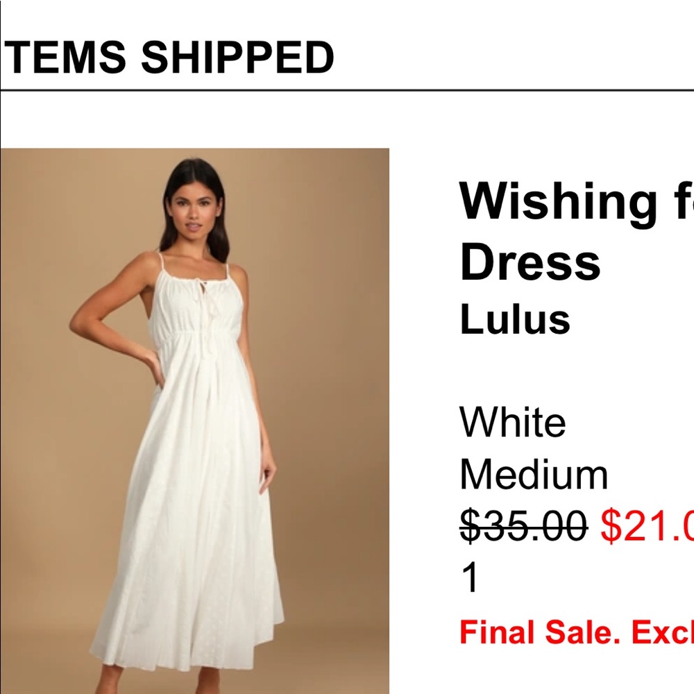NWT never worn Lulus dress